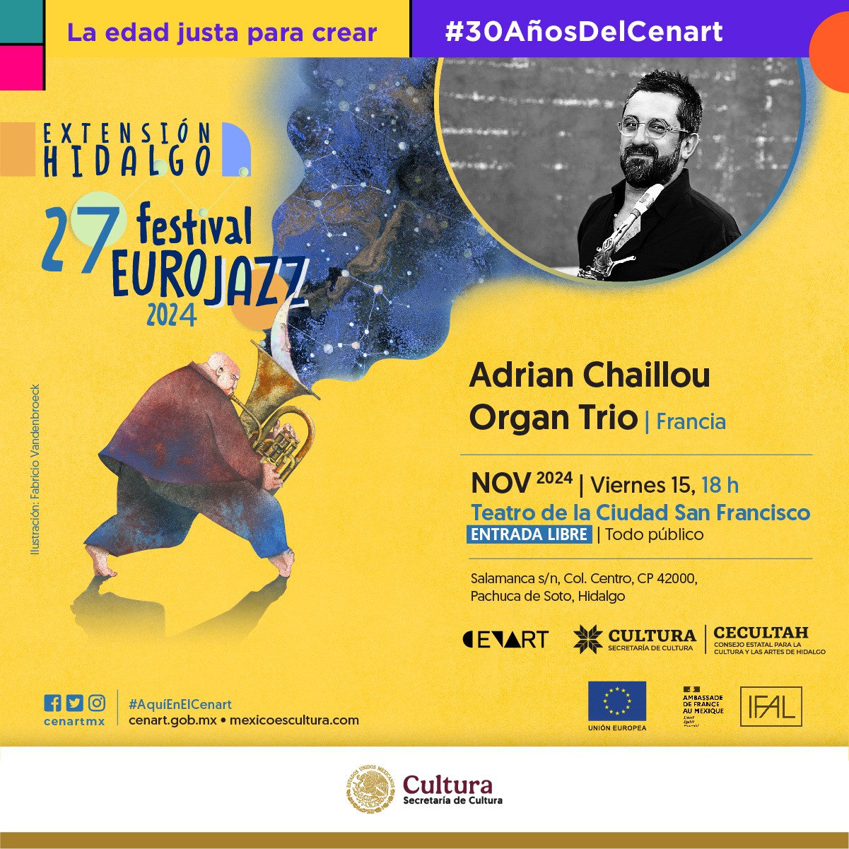 27 Festival EUROJAZZ 2024 | Adrian Chaillou Organ Trio